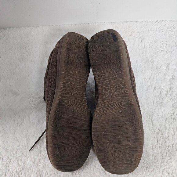 BOC Brown Suede Lace Brogues Grunge Gorp Retro Preppy Casual 8.5 - Picture 7 of 10